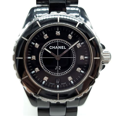 chanel black ceramic j12 watch|authentic chanel j12 watch.